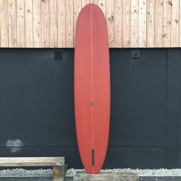 Photo of a handshaped ziran longboard